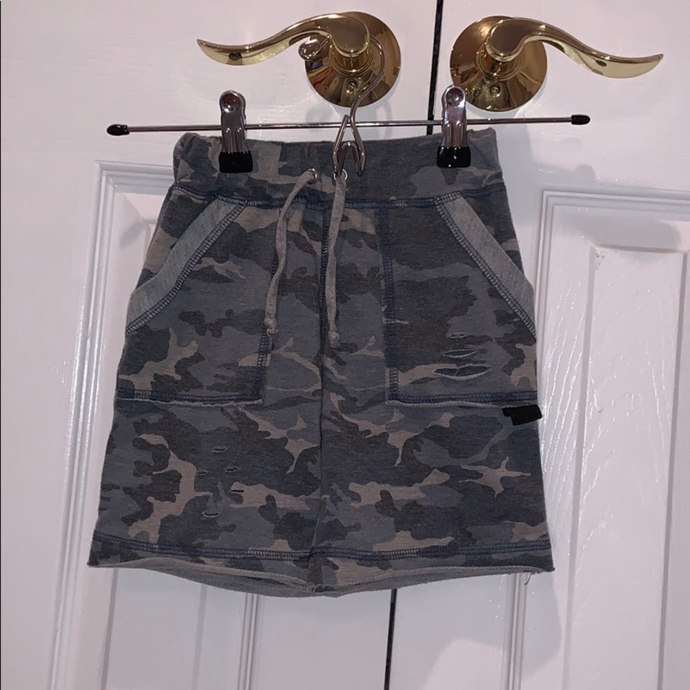 Kids Camouflage Sweat Shorts
